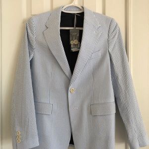 Vineyard Vines boys seersucker sport coat NWT